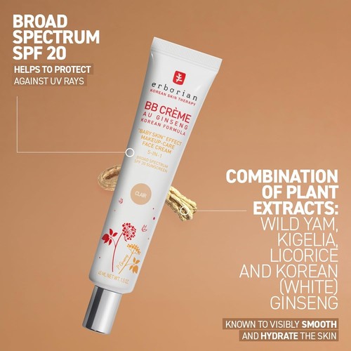 Erborian BB Cream with Ginseng - Imperfection Concealer & Hydrator, 1.5 oz - Picture 6 of 9