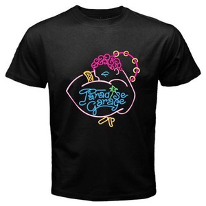 New Paradise Garage Logo Men/'s Black T-Shirt Size S-3XL