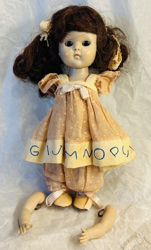 VTG 1950’s Ginny Vogue Doll Alphabet dress & Extra Clothes For Restoration Lot 8