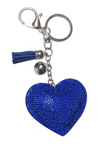 Bag Charm Key Ring Heart Rhinestone Crystal Blue Steel Silver Ebay Bag Charm Key Ring Heart Rhinestone Crystal Blue Steel Silver Ebay