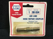 NAPA Tire Hardware 90-554 Air Line Hose Repair Coupler 5/16" Air Compressor NIB