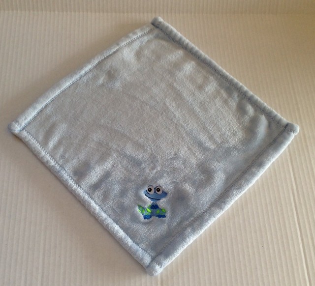 TERRY TOWN BABY BLUE DINOSAUR SECURITY BLANKET LOVEY O | eBay
