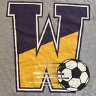 Vtg Rare Williams College Soccer Shirt Large Gray Ncaa Team Issued University