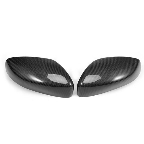 Dry Real Carbon Fiber Side Mirror Cover Cap Add For 09-15 INFINITI G25 G37 Q40 - Picture 4 of 9