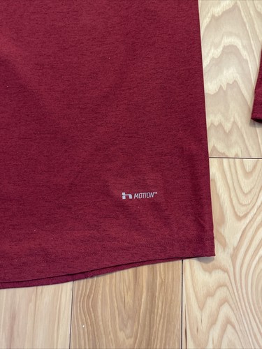 Hind Red Reflective 1/2 Zip Pullover Long Sleeve Running/Activewear Shirt Size L - Picture 8 of 12