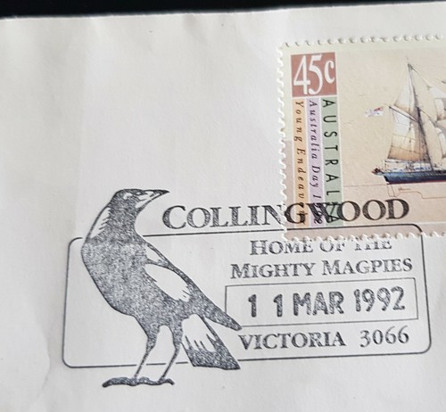 Collingwood Football Club Centenary Envelope With Special Postmark - Picture 4 of 4
