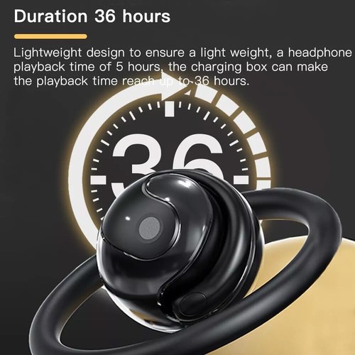 Słuchawki bezprzewodowe z zaczepem na ucho Bluetooth 5.4 do iPhone'a Android Stereo TWS Słuchawki douszne - Zdjęcie 2 z 25