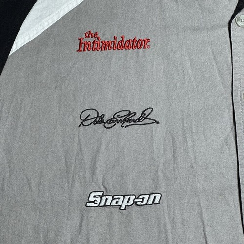 Vintage Y2K Chase NASCAR Dale Earnhardt The Intimidator Button Up Shirt Size XL - Picture 3 of 13