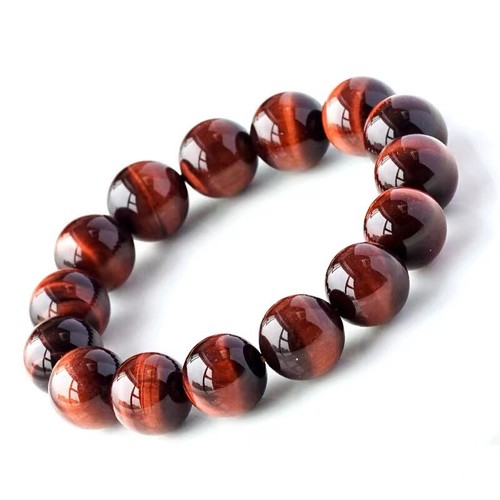 Valentinstag Geschenkpackung Perlen Durchmesser 0,3/0,5"" rotes Tigerauge Stretch Armband - Bild 7 von 8