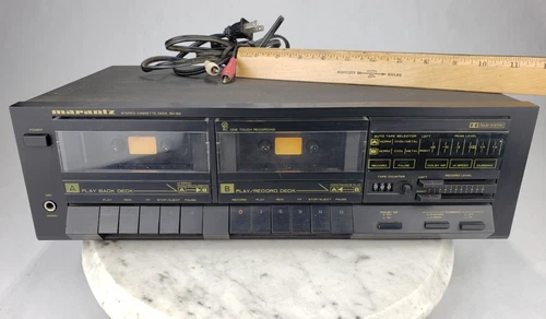 Vintage Marantz SD 162 Stereo Dual Cassette Tape Deck Recorder - Boom Box