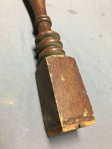 Antique Turned Hardwood Spindle Baluster 30" Staircase Vintage Old 550-21B - Picture 9 of 10