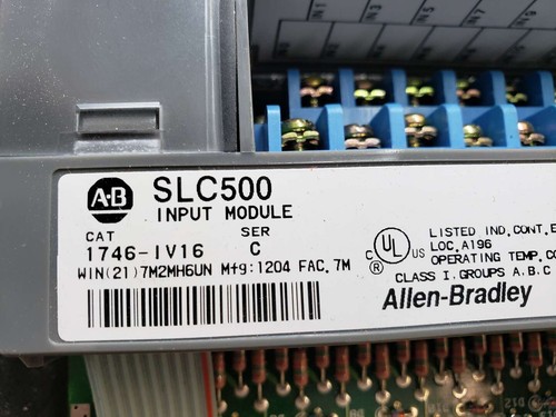 ALLEN-BRADLEY SLC 500 módulo de entrada 1746-1v16 - Imagen 2 de 3
