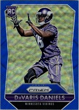 2015 Panini Prizm Prizms Light Blue Wave #222 DaVaris Daniels /150 - FB