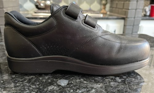 Scarpe da passeggio SAS VTO da uomo taglia 12 3W nere in pelle con gancio e passante sneakers con scatola - Foto 8 di 24