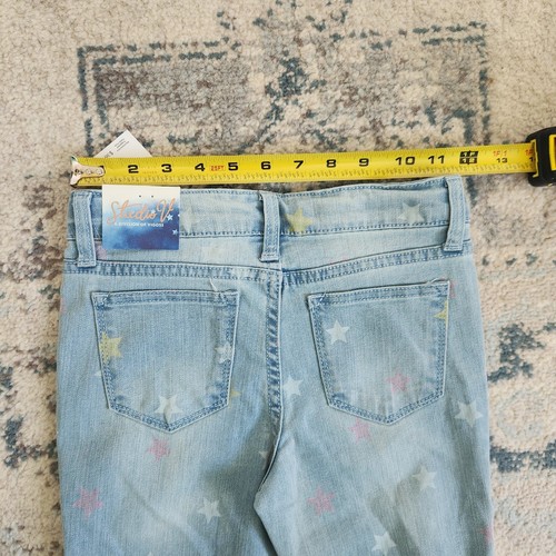 Studio V Vigoss Stretch Jegging Skinny Jeans Pants NWT Girls 10 Dream Blue Stars - Picture 9 of 11