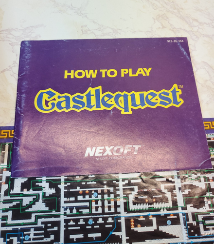 Castlequest con Manual y Mapa | Carrito Nintendo NES | Videojuegos Vintage - Imagen 3 de 11