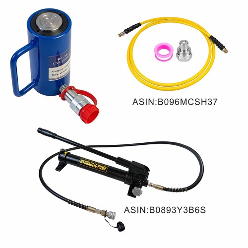 AZMCNC 20 Ton Hydraulic Cylinder Ram Single Acting 4Inch Stroke 20T Hydraulic Cy - Picture 6 of 7