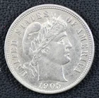 1905S Barber Dime Ch AU