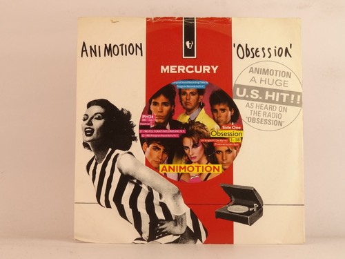ANIMOTION OBSESSION (103) 2 Track 7" Single Picture Sleeve MERCURY