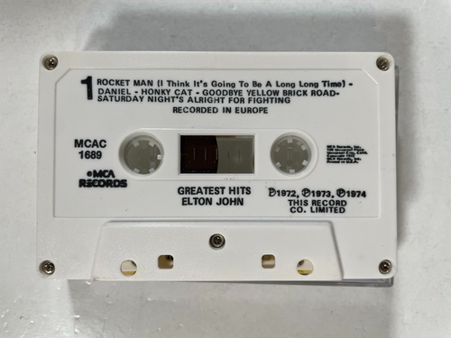 ELTON JOHN Greatest Hits Cassette Tape - Picture 3 of 4