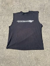 Vintage Y2K 2000s Dale Earnhardt Jr 8 Cut Off Tank Top Shirt No Tag XL