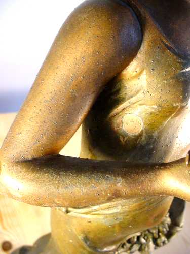 Art Nouveau Spelter Figurine Lady with Bird - A. De Ranieri - Picture 12 of 12