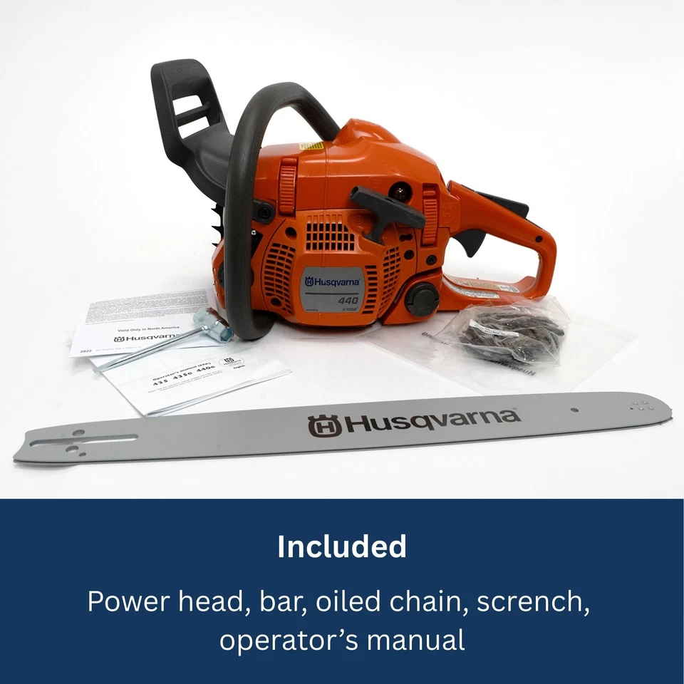 Husqvarna 440 18 pulgadas reacondicionada Motosierra de gas, 40 cc Foto 3 de 4