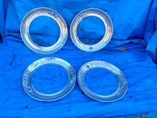  1960's Aluminum 13" inch trim rings beauty rings Falcon  Comet Corvair Set