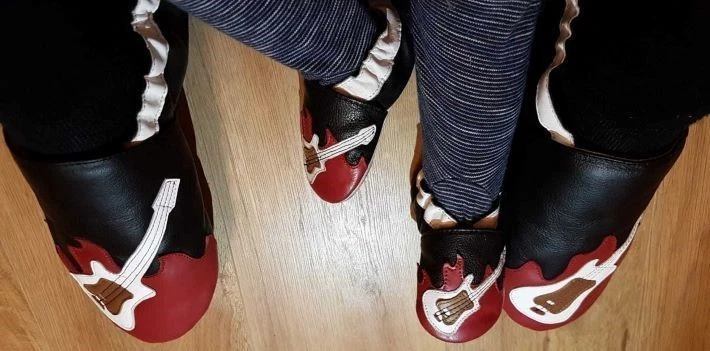 Jinwood Suela Suave Cuero Bebé Niños Niñas Zapatos Vacaciones Disfraz Regalo Zapatos 0-3 Años Foto 4 de 4