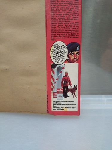 VINTAGE PALITOY ACTION MAN INDIAN BRAVE CARDED UNIFORM - Picture 12 of 13