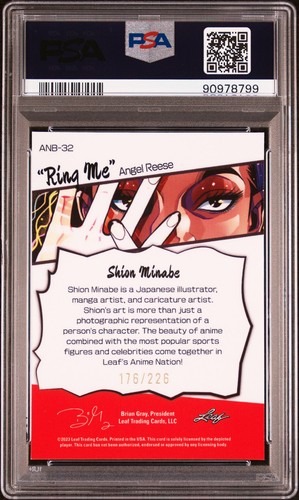 2023 Leaf Web Exclusive Anime Nation #32 Angel Reese 176/226 PSA 10 - Bild 2 von 2