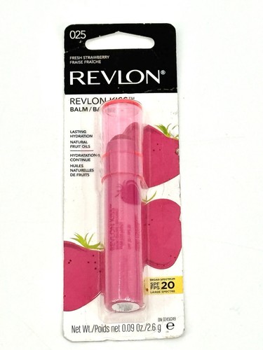 Bálsamo labial de fresa fresca Revlon Kiss 025 ¡NUEVO! - Imagen 1 de 6