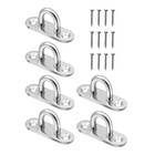 6 Stainless Steel Eye Hooks for Functional and Aesthetic Hanging Needs