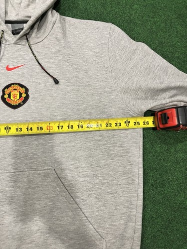 VTG Nike Center Swoosh Manchester United FC Hoodie Sweatshirt Football Soccer XL - Picture 4 of 6