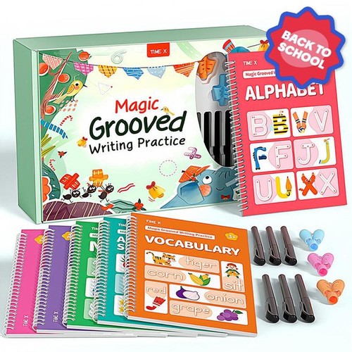 Tracetrek Workbook, Reusable Magic Grooved WritingPractice Books, Fast-Trac k - Picture 1 of 11