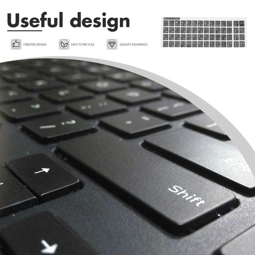 10 Sheets Keyboard Stickers Laptop Pc Letters Computer Replacement - 第 6/12 張圖片