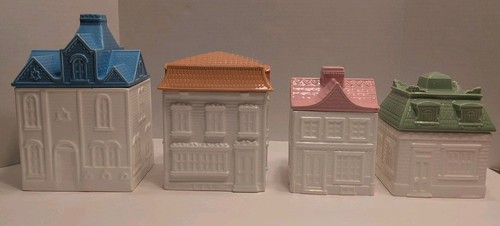 Juego De 4 Botes De Colección Nuevo De Lote Antiguo Avon Townhouse Café Confitería Té Dulce Panadería - Imagen 3 de 18