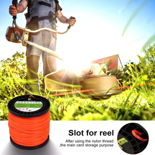 String Trimmer Line Square Orange Heavy Duty Weed Eater String Premium Nylon U - Picture 4 of 6
