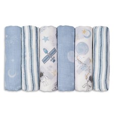 Baby Muslin Swaddle Blankets 6 Pack - Soft  Breathable for Newborns