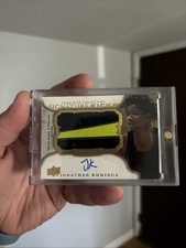 2021 Upper Deck Exquisite Collection Jonathan Kuminga Nike Swoosh GameWorn OCA