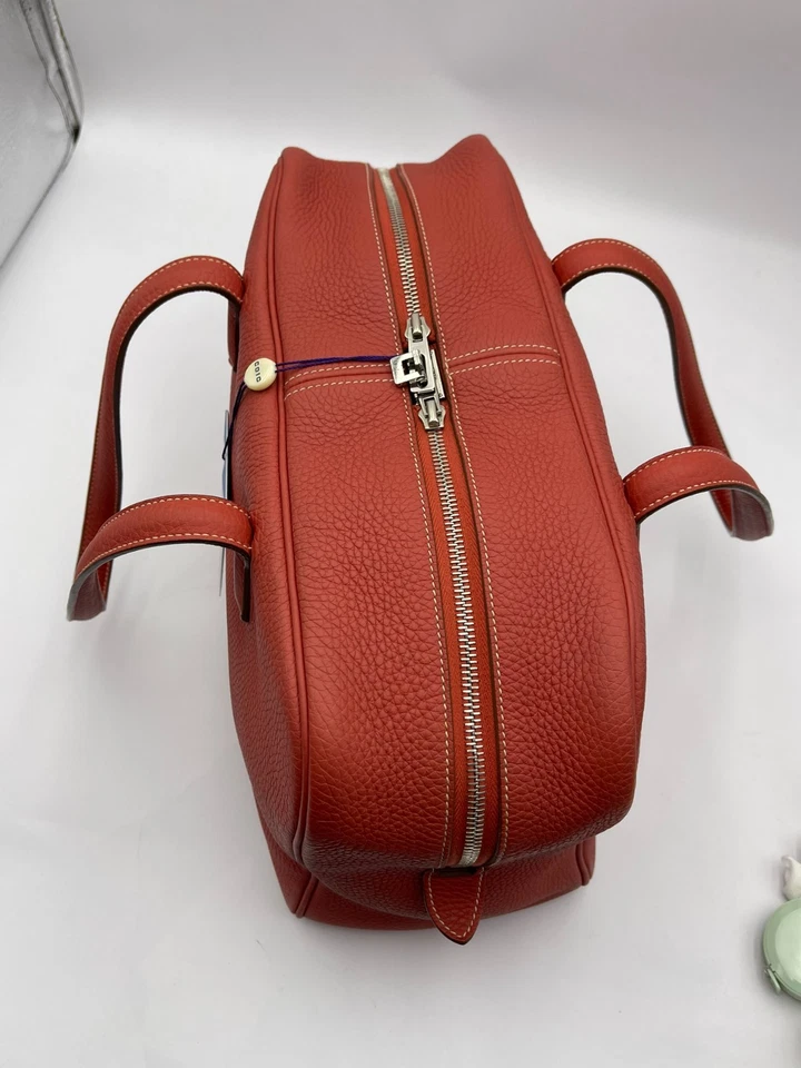HERMES Victoria Clemence Cuero Rojo Bolso de Mano Bolso de Hombro Bolso de Mano Origen Francia Foto 3 de 4