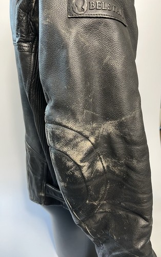 Vintage Belstaff Cafe Racer 1967 Men’s Black Leather Biker Jacket - Size 48 - Picture 7 of 14