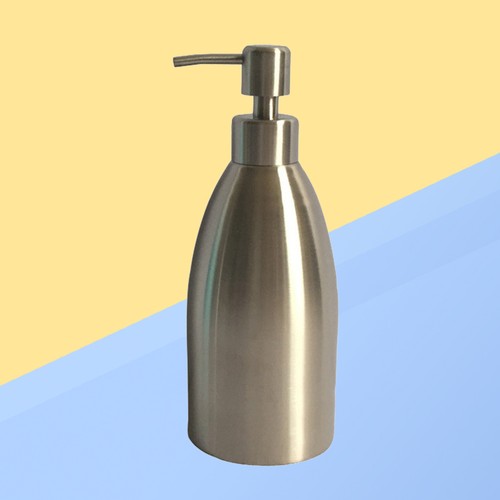 Bottiglia manuale in acciaio inox flaconi shampoo ricaricabili - Foto 2 di 11