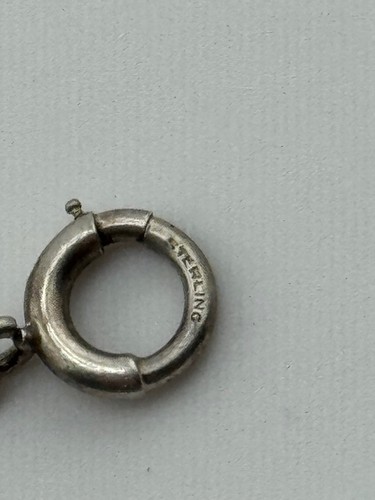 Pulsera con dije de medalla religiosa de plata de ley vintage - Imagen 4 de 14