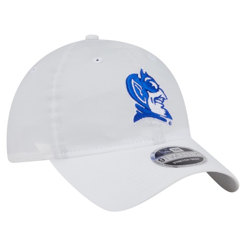Men's New Era White Duke Blue Devils Active Ripstop 9TWENTY Adjustable Hat - Picture 3 of 5