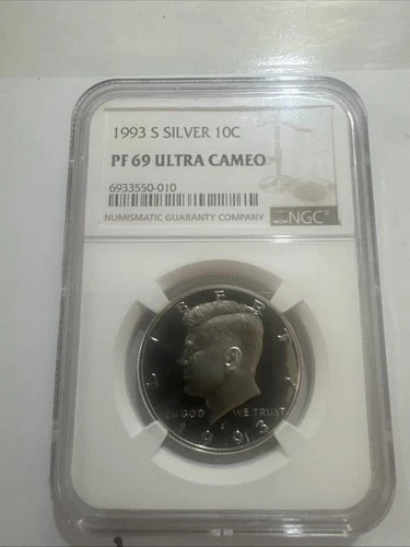Photo of a 1993-S Kennedy Half Dollar Proof from an eBay listing that sold on Jul 22, 2026