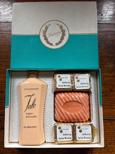 VINTAGE DUBARRY TALK SEIFE BADESALZ GESCHENKSET NEU UNBENUTZT Frühling Morgen