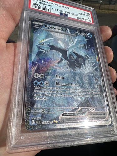 Kyurem EX Black Bolt SIR 165/086 PSA 10 Gem Mint English - Picture 2 of 10