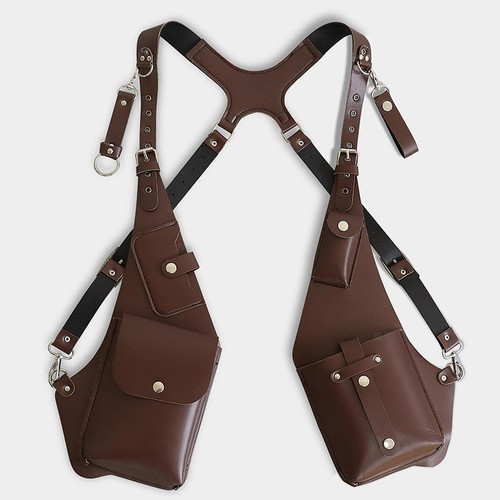 Steampunk Shoulder Harness Bag Pouch for Fishing Cosplay Events Motorcycling - Bild 1 von 7