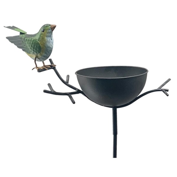 Vogelbad Vogelbecken Wasserschale VogelträNke Metall 14X29X122Cm Garten Deko-image